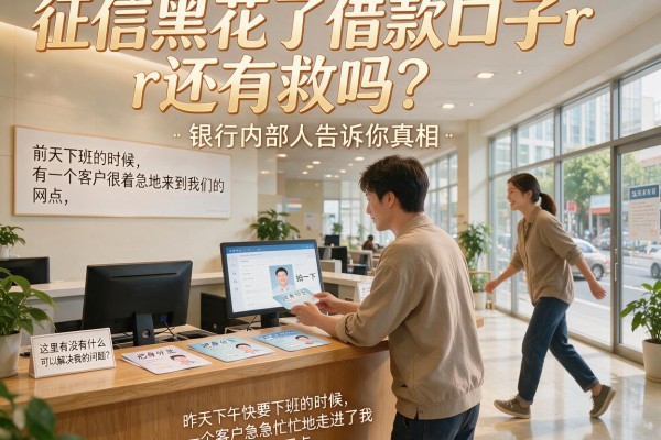 征信黑花了借款口子r还有救吗？银行内部人告诉你真相