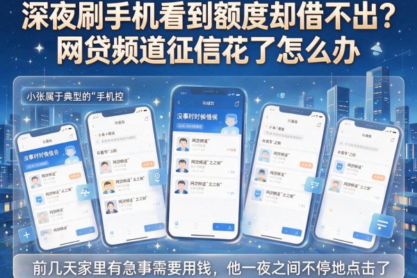 深夜刷手机看到额度却借不出？网贷频道征信花了怎么办，这篇实操指南教你上岸