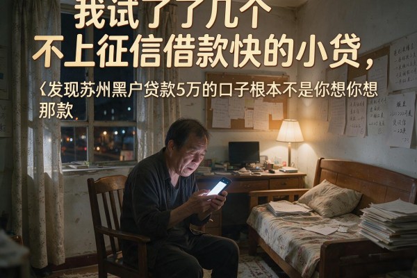 我试了几个不上征信借款快的小贷，发现苏州黑户贷款5万的口子根本不是你想的那样