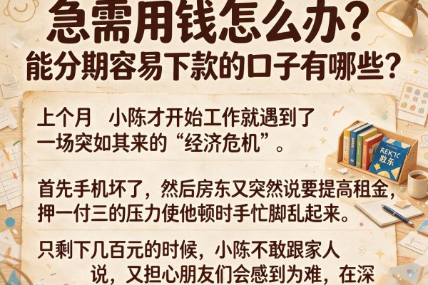 急需用钱怎么办？能分期容易下款的口子有哪些？这几个靠谱平台值得收藏