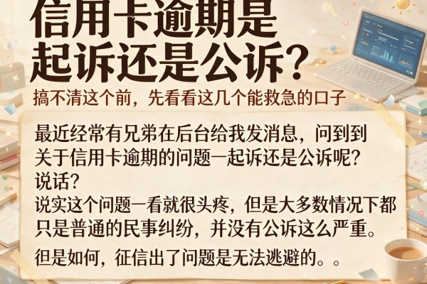 信用卡逾期是起诉还是公诉？搞不清这个前，先看看这几个能救急的口子