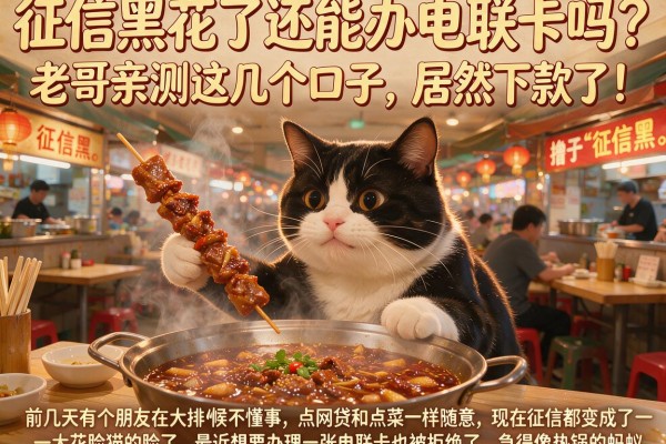 征信黑花了还能办电联卡吗？老哥亲测这几个口子，居然下款了！