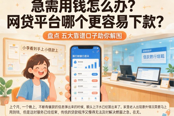 急需用钱怎么办？网贷平台哪个更容易下款？盘点五大靠谱口子助你解围