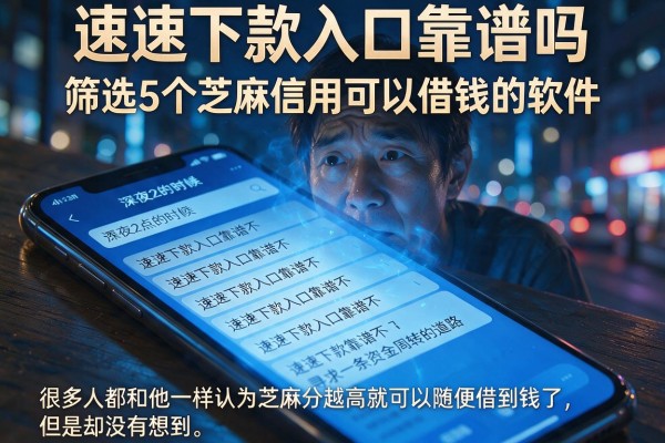 速速下款入口靠谱吗，筛选5个芝麻信用可以借钱的软件