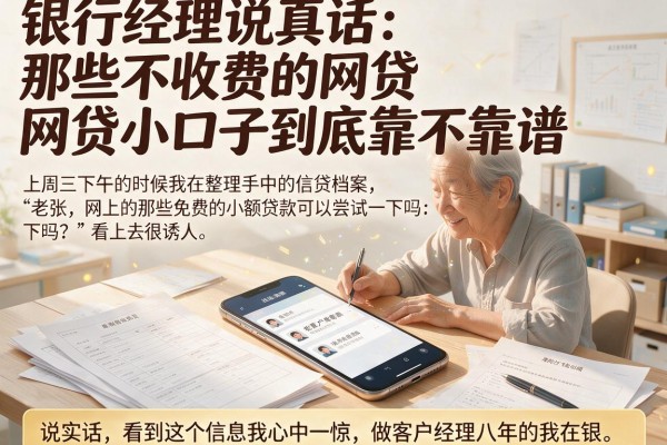 银行经理说真话：那些不收费的网贷小口子到底靠不靠谱