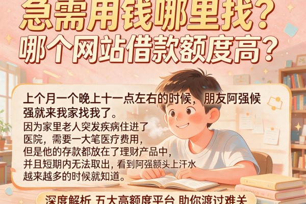 急需用钱哪里找？哪个网站借款额度高？深度解析五大高额度平台助你渡过难关