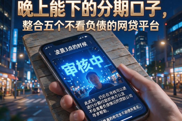 晚上能下的分期口子，整合五个不看负债的网贷平台