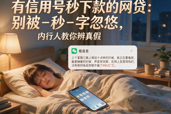 有信用号秒下款的网贷：别被-秒-字忽悠，内行人教你辨真假