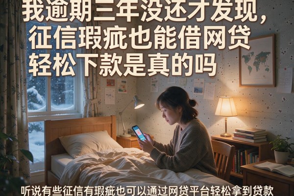 我逾期三年没还才发现，征信瑕疵也能借网贷轻松下款是真的吗