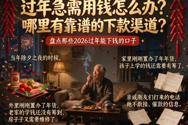 过年急需用钱怎么办？哪里有靠谱的下款渠道？盘点那些2026过年能下钱的口子