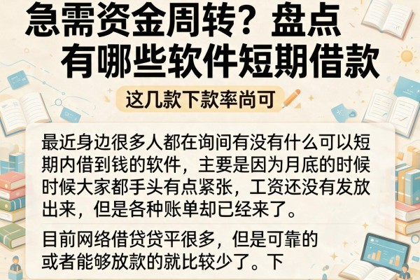 急需资金周转？盘点有哪些软件短期借款，这几款下款率尚可