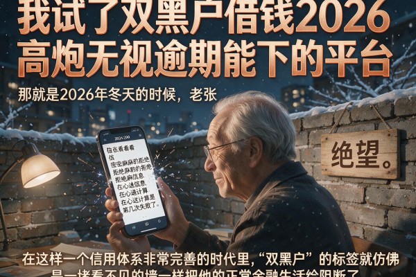 我试了双黑户借钱2026和高炮无视逾期能下的平台，结果有点意外