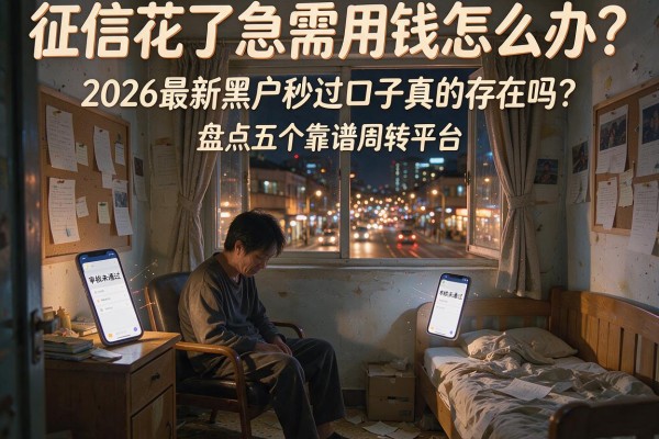 征信花了急需用钱怎么办？2026最新黑户秒过口子真的存在吗？盘点五个靠谱周转平台