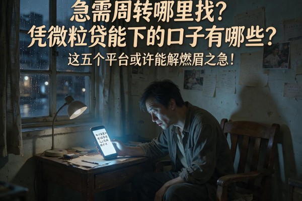 急需周转哪里找？凭微粒贷能下的口子有哪些？这五个平台或许能解燃眉之急！