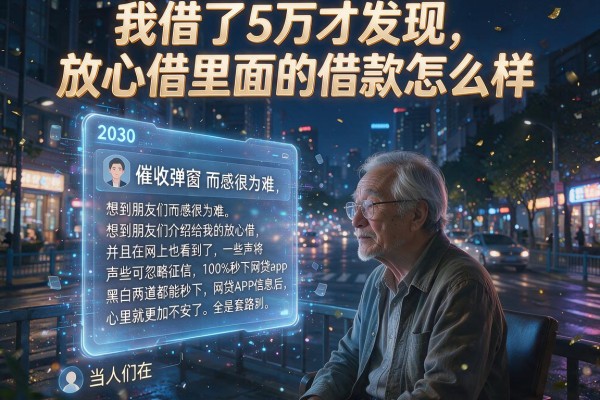 我借了5万才发现，放心借里面的借款怎么样，那些无视征信黑白100%秒下网贷app全是套路