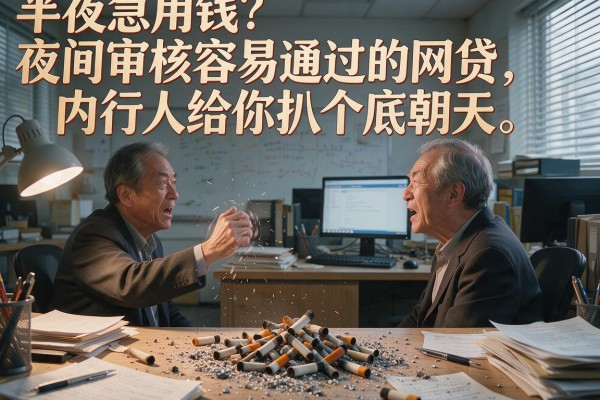 半夜急用钱？夜间审核容易通过的网贷，内行人给你扒个底朝天