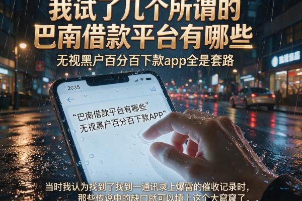 我试了几个所谓的巴南借款平台有哪些，发现无视黑户百分百下款app全是套路