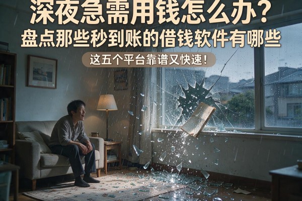 深夜急需用钱怎么办？盘点那些秒到账的借钱软件有哪些，这五个平台靠谱又快速！