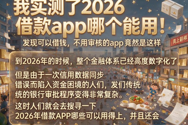 我实测了2026借款app哪个能用，发现可以借钱不用审核的app竟然是这样