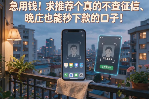 急用钱！求推荐个真的不查征信、晚上也能秒下款的口子！