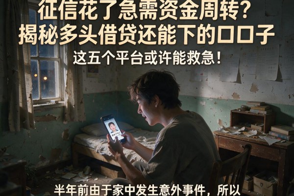 征信花了急需资金周转?揭秘多头借贷还能下的口子,这五个平台或许能救急!
