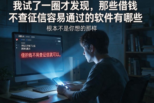 我试了一圈才发现，那些借钱不查征信容易通过的软件有哪些，根本不是你想的那样