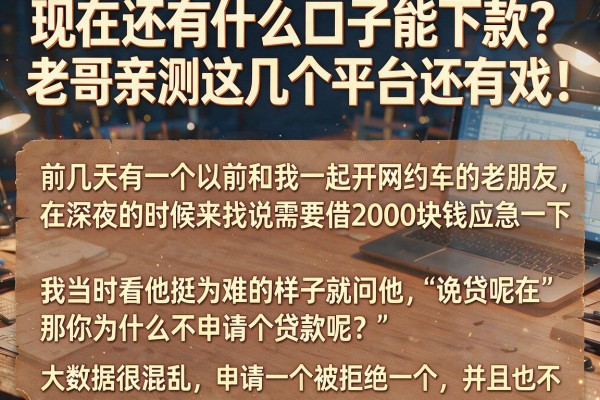 现在还有什么口子能下款？老哥亲测这几个平台还有戏！