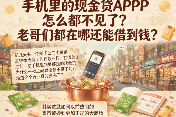 手机里的现金贷APP怎么都不见了？老哥们都在哪还能借到钱？