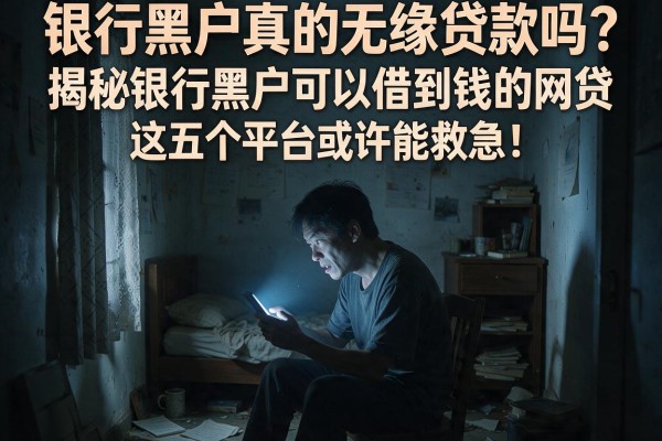 银行黑户真的无缘贷款吗？揭秘银行黑户可以借到钱的网贷，这五个平台或许能救急！
