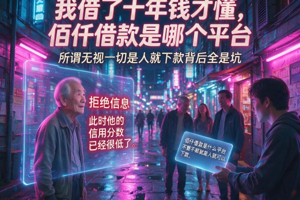 我借了十年钱才懂，佰仟借款是哪个平台，所谓无视一切是人就下款背后全是坑