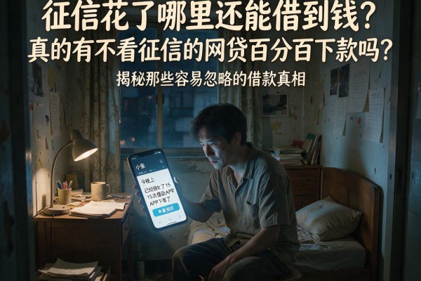 征信花了哪里还能借到钱？真的有不看征信的网贷百分百下款吗？揭秘那些容易忽略的借款真相