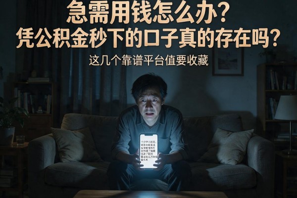 急需用钱怎么办？凭公积金秒下的口子真的存在吗？这几个靠谱平台值得收藏