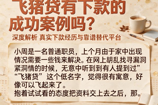 飞猪贷有下款的成功案例吗?深度解析真实下款经历与靠谱替代平台