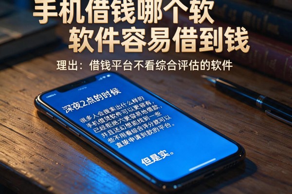手机借钱哪个软件容易借到钱，理出五个借钱平台不看综合评估的软件