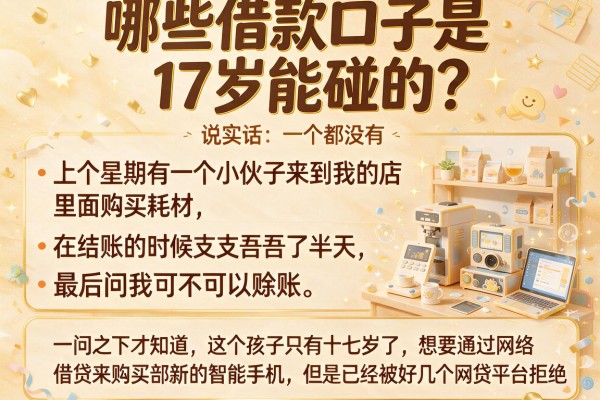 哪些借款口子是17岁能碰的？说实话，一个都没有