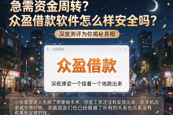 急需资金周转？众盈借款软件怎么样安全吗？深度测评为你揭秘真相