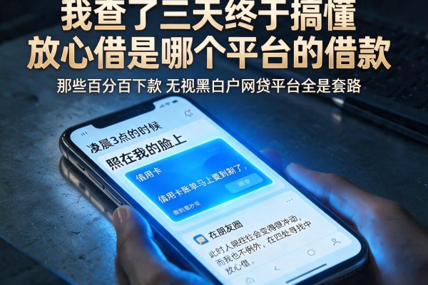 我查了三天终于搞懂放心借是哪个平台的借款，那些百分百下款无视黑白户网贷平台全是套路