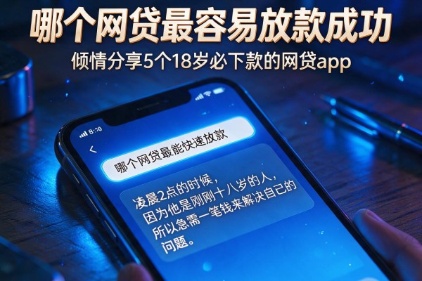 哪个网贷最容易放款成功，倾情分享5个18岁必下款的网贷app