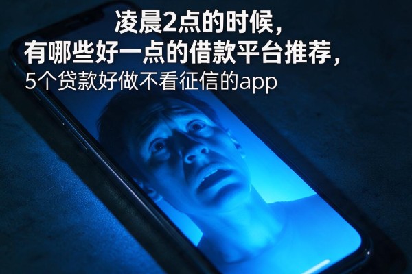 有哪些好一点的借款平台推荐，详细阐述5个贷款好做不看征信的app