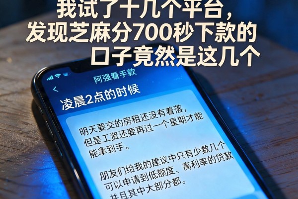 我试了十几个平台,发现芝麻分700秒下款的口子竟然是这几个