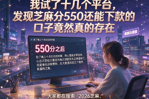 我试了十几个平台，发现芝麻分550还能下款的口子竟然真的存在