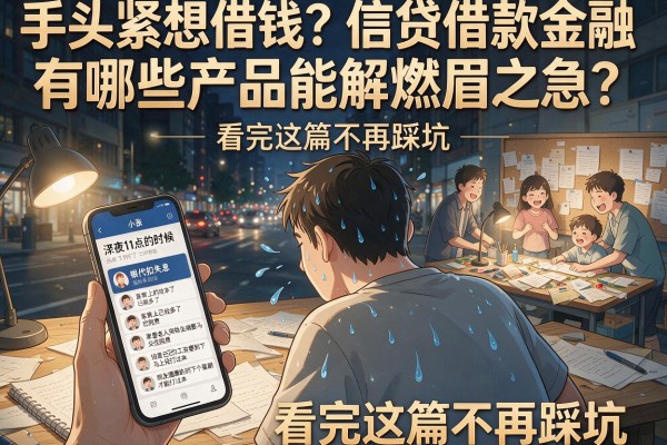 手头紧想借钱？信贷借款金融有哪些产品能解燃眉之急？看完这篇不再踩坑