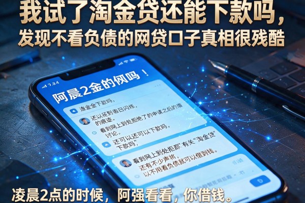 我试了淘金贷还能下款吗，发现不看负债的网贷口子真相很残酷