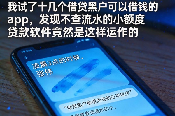 我试了十几个借贷黑户可以借钱的app，发现不查流水的小额度贷款软件竟然是这样运作的