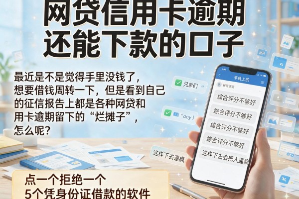 网贷信用卡逾期还能下款的口子，细致阐述5个凭身份证借款的软件