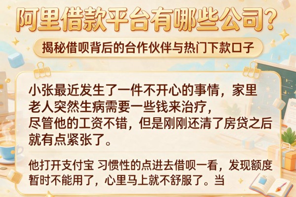 阿里借款平台有哪些公司？揭秘借呗背后的合作伙伴与热门下款口子