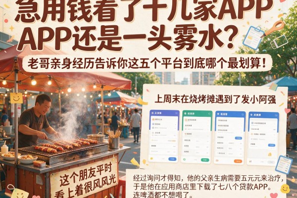 急用钱看了十几家APP还是一头雾水？老哥亲身经历告诉你这五个平台到底哪个最划算！
