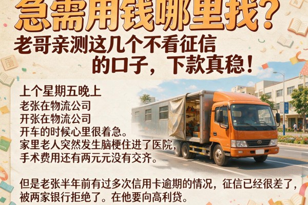 急需用钱哪里找？老哥亲测这几个不看征信的口子，下款真稳！