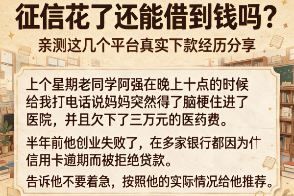 征信花了还能借到钱吗？亲测这几个平台真实下款经历分享