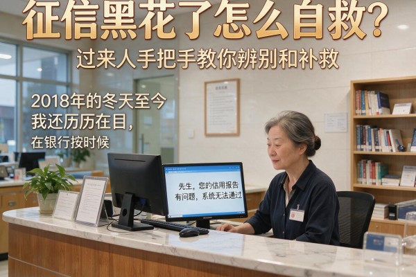 征信黑花了怎么自救？过来人手把手教你辨别和补救
